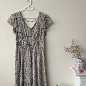 Floral V-Neck Dress